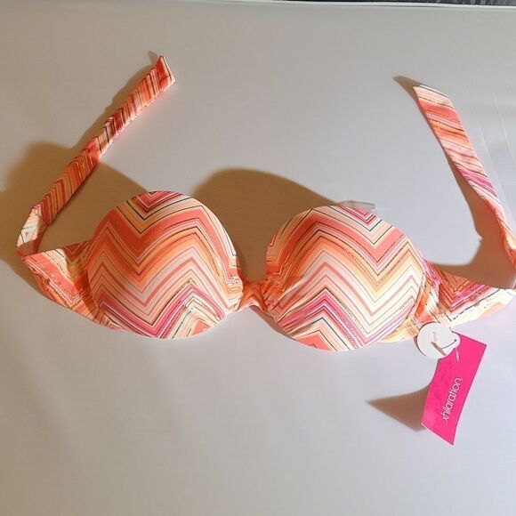 BRAND NEW XHILARATION WOMEN"S PUSH UP SWIMSUITS BIKINI BRA - Picture 5 of 16